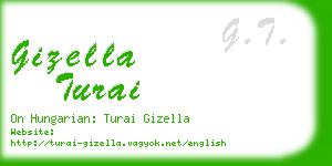 gizella turai business card